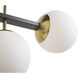 Keiley LED 36 inch White / Matte Black Chandelier Ceiling Light